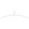 Ekena Millwork Archdale Architectural Grade PVC Gable Bracket, 108"W x 27"H x 4"D x 4"F, 6/12 Pitch GBP108X27X0404ARC00 - alternate 3